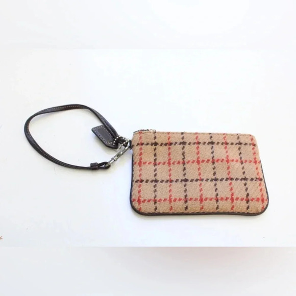Coach plaid wristlet - Picture 3 of 8